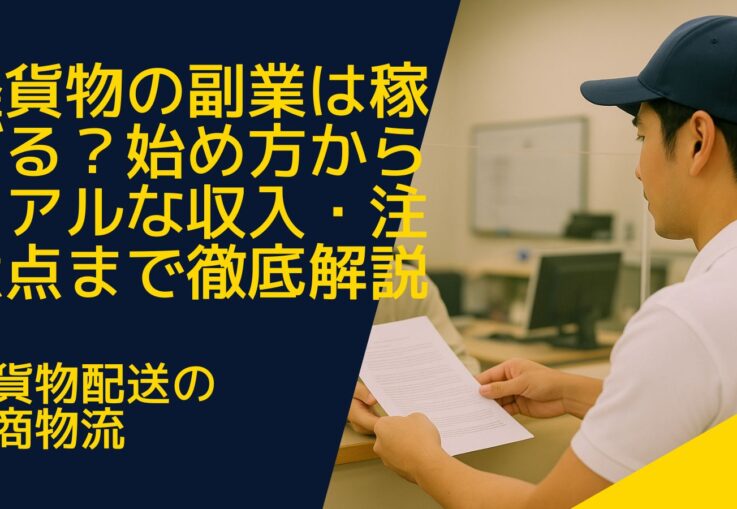 軽貨物での副業は稼げる？始め方からリアルな収入・注意点まで徹底解説