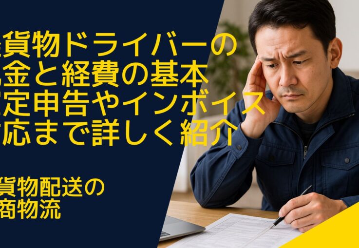 軽貨物ドライバーの税金と経費の基本｜確定申告やインボイス対応まで詳しく紹介
