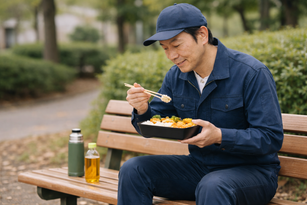 昼食をとるドライバー 軽貨物ドライバーが「きつい」と言われる理由とは？続けやすくするコツも紹介