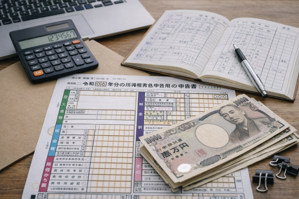 確定申告 帳簿image1 【2026年版】軽貨物ドライバー必見｜確定申告で困らないための帳簿の付け方と基本知識