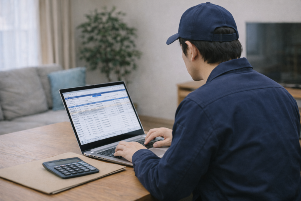 確定申告をWebで行う軽貨物配送ドライバー 【2026年版】軽貨物ドライバー必見｜確定申告で困らないための帳簿の付け方と基本知識