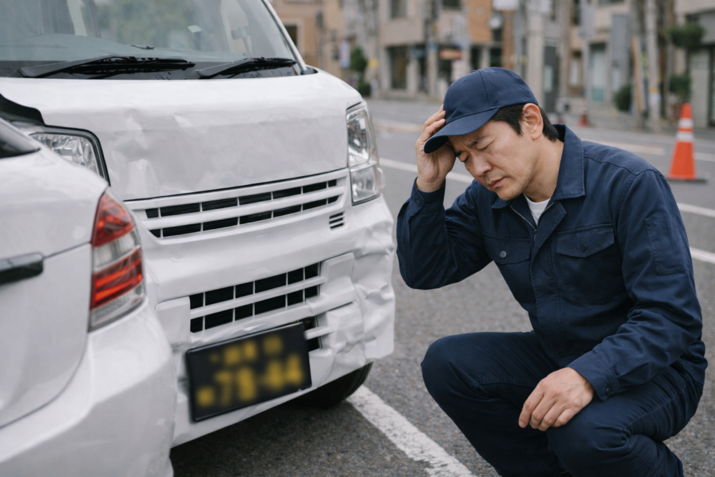 事故イメージ 軽貨物ドライバーに必要な保険の基礎知識と2026年の自動車保険料値上げ動向｜自賠責・任意・貨物保険